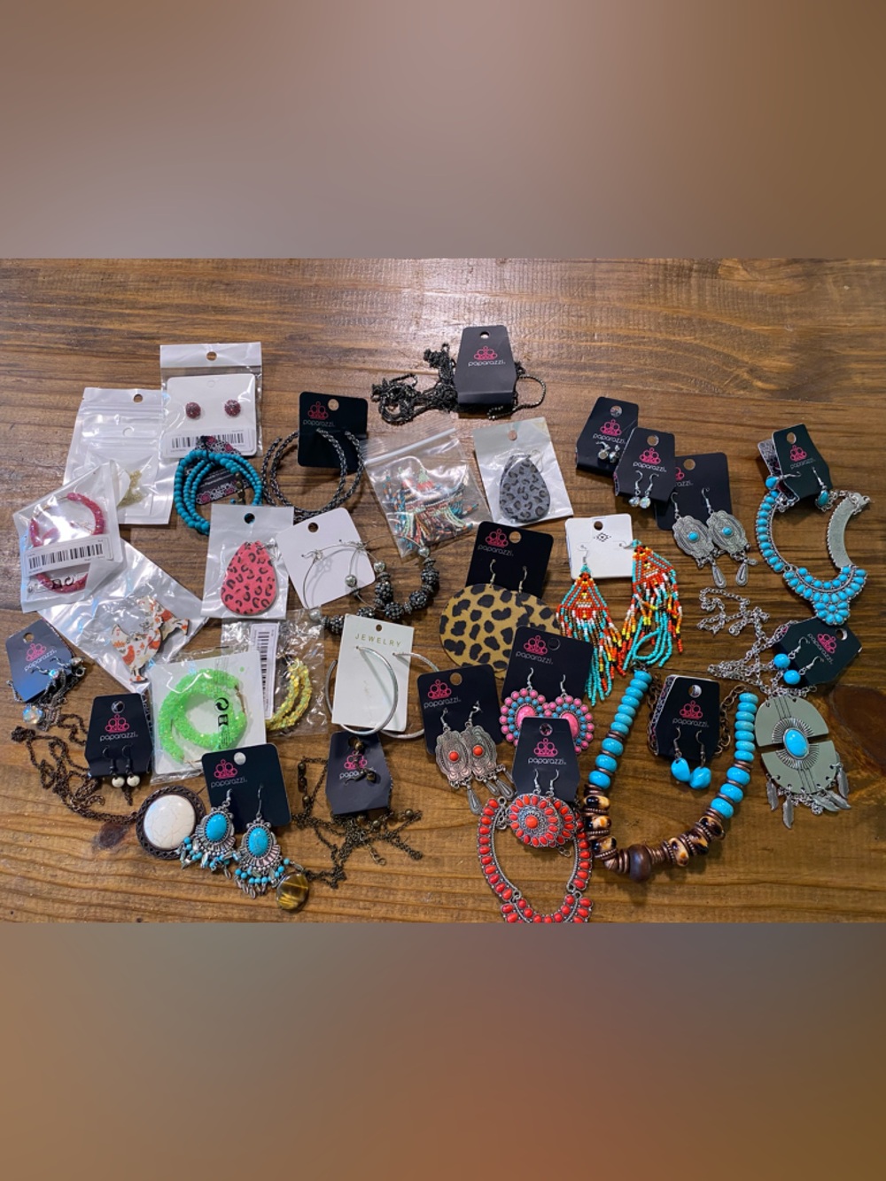 Assorted Paparazzi & Costume Jewelry Earrings Necklaces Lot of 29